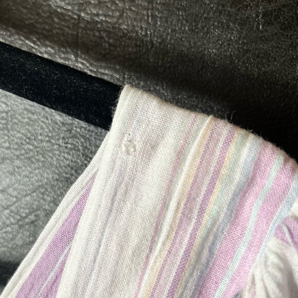 Lush‎ Lavender And White Stripe Top Size Large - Picture 5 of 10